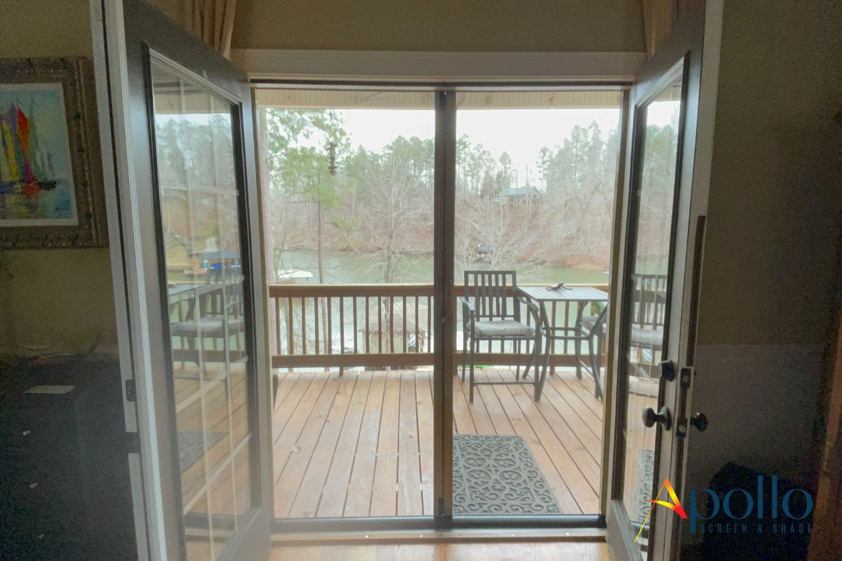 Smooth-Glide Double Retractable Screen for French Doors.